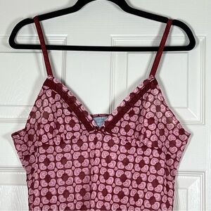 Y2K Heart Patterned Nightgown Chemise